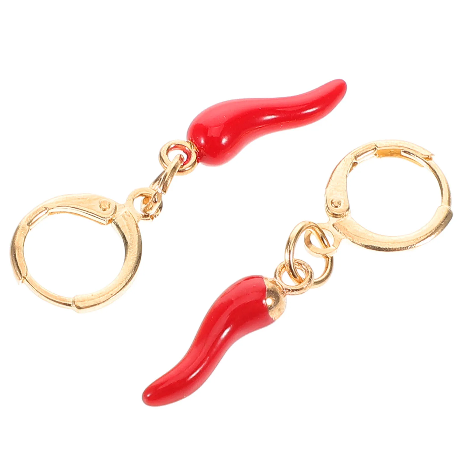 Small Hoop Earrings with Chili Pepper Charms Trendy Hoop Earrings Italian Horn Jewelry Funny Vegetable Earrings for Women Red
Small Hoop Earrings with Chili Pepper Charms Trendy Hoop Earrings Italian Horn Jewelry Funny Vegetable Earrings for Women Red