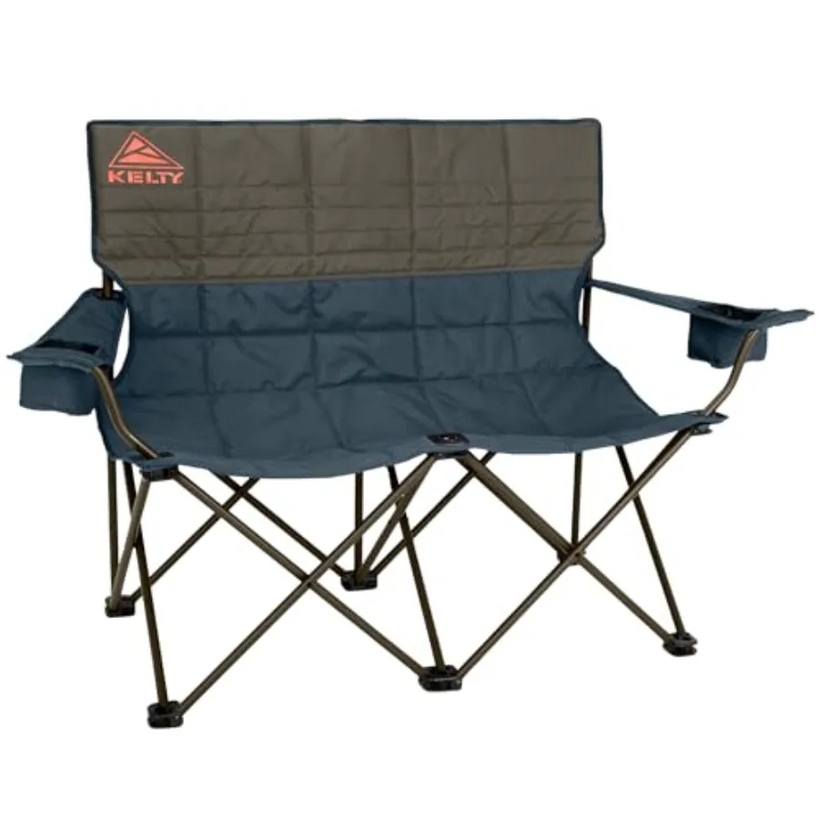 Oversized 2-Person Heavy Duty Folding Camp Chair for Soccer Games Tailgating Beach Days Dark Shadow Fabric Regular Height Dual-
Oversized 2-Person Heavy Duty Folding Camp Chair for Soccer Games Tailgating Beach Days Dark Shadow Fabric Regular Height Dual-