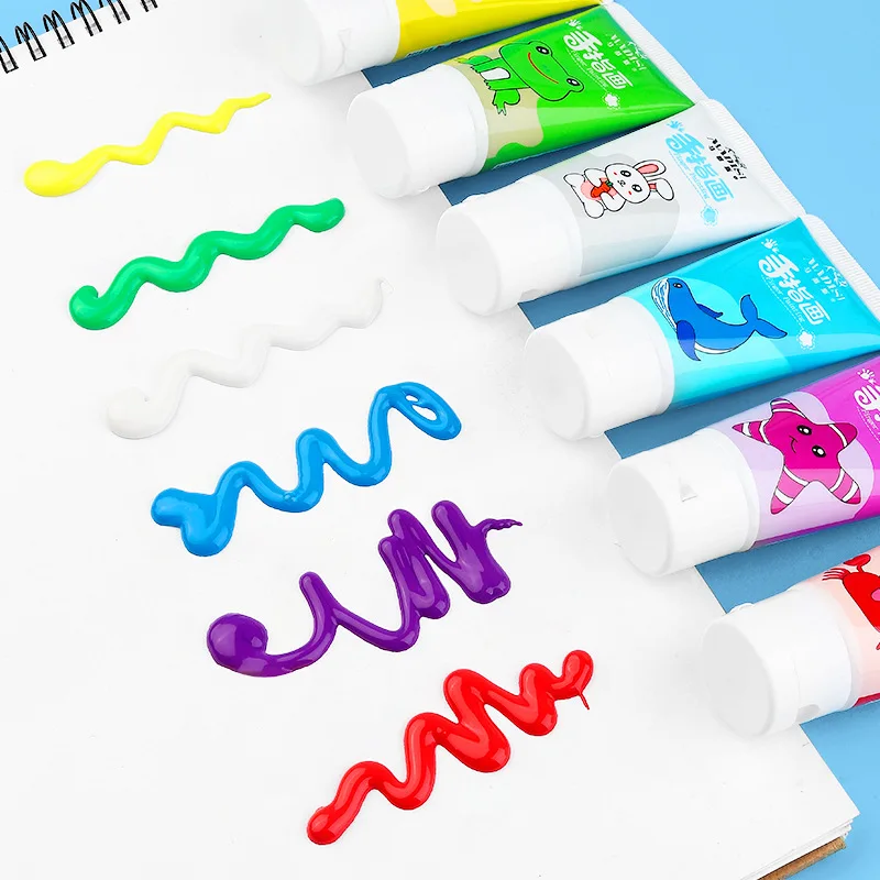 Children's Finger Graffiti Paint 6-color 30ml Set Washable Kindergarten Baby Palm Painting Creative DIY Art Gouache Pigment
Children's Finger Graffiti Paint 6-color 30ml Set Washable Kindergarten Baby Palm Painting Creative DIY Art Gouache Pigment