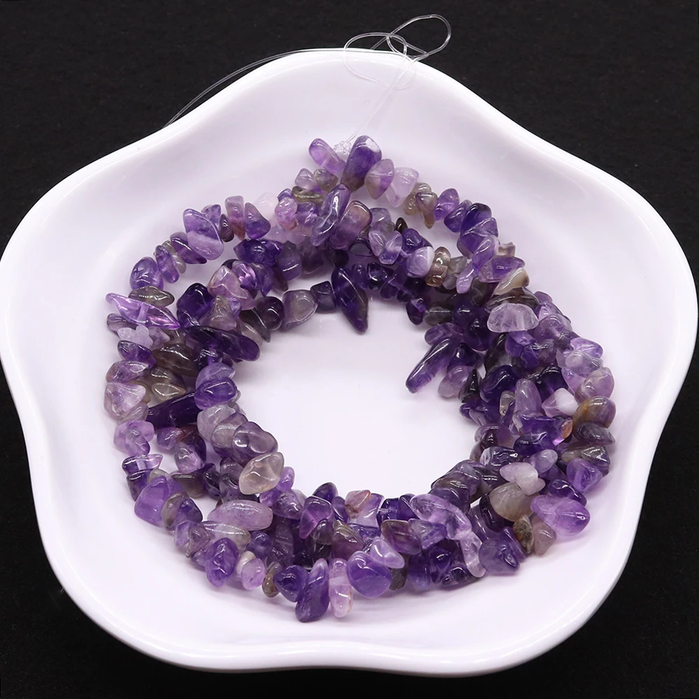 Natural Amethyst Chip Gravel Beads Irregular Semi-precious Stone Loose Bead 1 Strand For Handmade Necklace Bracelet Jewelry Gift
Natural Amethyst Chip Gravel Beads Irregular Semi-precious Stone Loose Bead 1 Strand For Handmade Necklace Bracelet Jewelry Gift