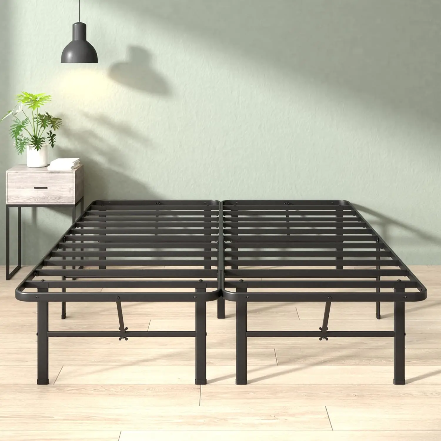 Металлическая кровать Queen Size с быстрой сборкой SmartBase, прочная стальная конструкция, не требует пружинного блока, экологичная упаковка, черный цвет.
Металлическая кровать Queen Size с быстрой сборкой SmartBase, прочная стальная конструкция, не требует пружинного блока, экологичная упаковка, черный цвет.