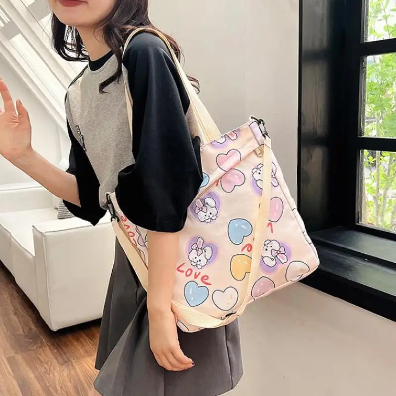 Fashion Cute Cartoon Printed Large Capacity Shoulder Bag Casual Travel Portable Storage Crossbody Tote Bag
Fashion Cute Cartoon Printed Large Capacity Shoulder Bag Casual Travel Portable Storage Crossbody Tote Bag
