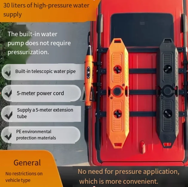 Напорный водонапорный бак для кемпинга на открытом воздухе, бак для воды для мойки автомобилей, расширяемое напорное ведро для установки на крышу автомобиля
Напорный водонапорный бак для кемпинга на открытом воздухе, бак для воды для мойки автомобилей, расширяемое напорное ведро для установки на крышу автомобиля