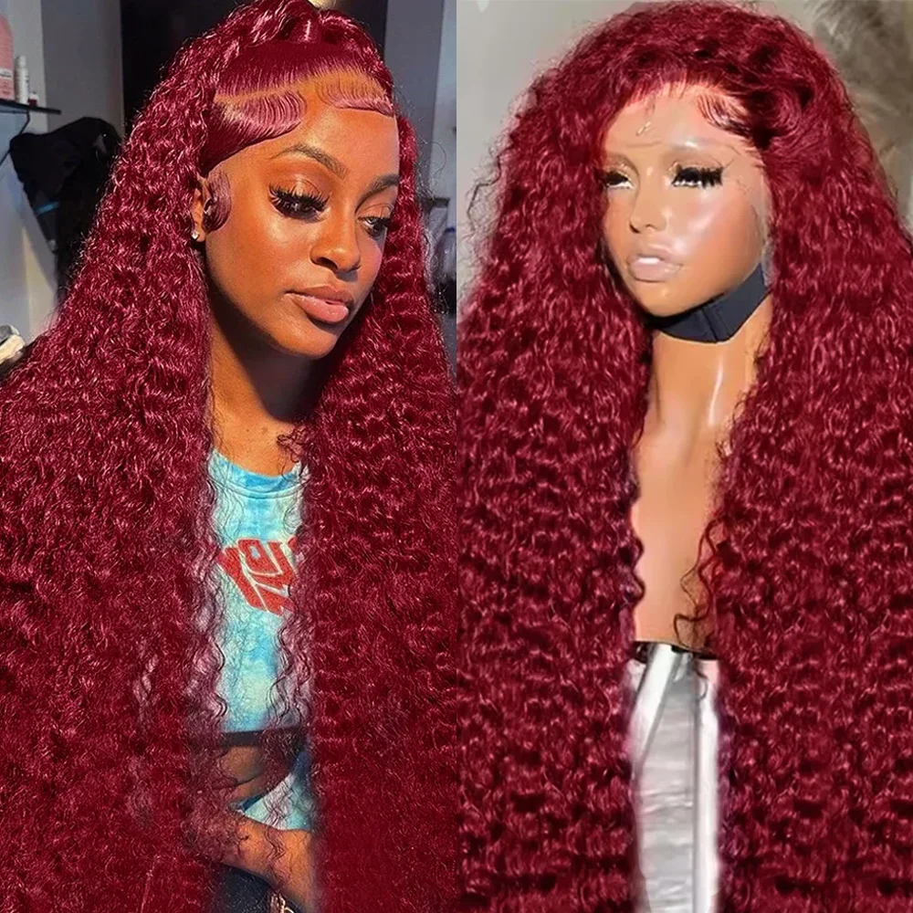 46Inch Deep Wave Lace Front Wigs Human Hair 99J 13x4 13x6 HD Transparent Lace Front Wig Brazilian Hair Wig for Women 200 Density
46Inch Deep Wave Lace Front Wigs Human Hair 99J 13x4 13x6 HD Transparent Lace Front Wig Brazilian Hair Wig for Women 200 Density