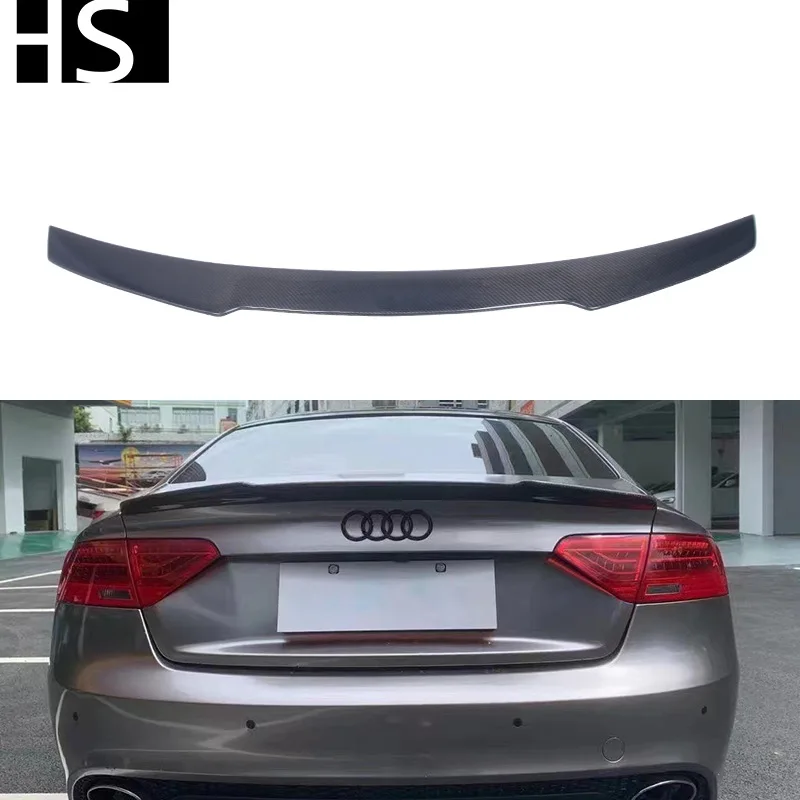 Suitable for 09-16 Audi A5 4-door modified V carbon fiber rear spoiler
Suitable for 09-16 Audi A5 4-door modified V carbon fiber rear spoiler