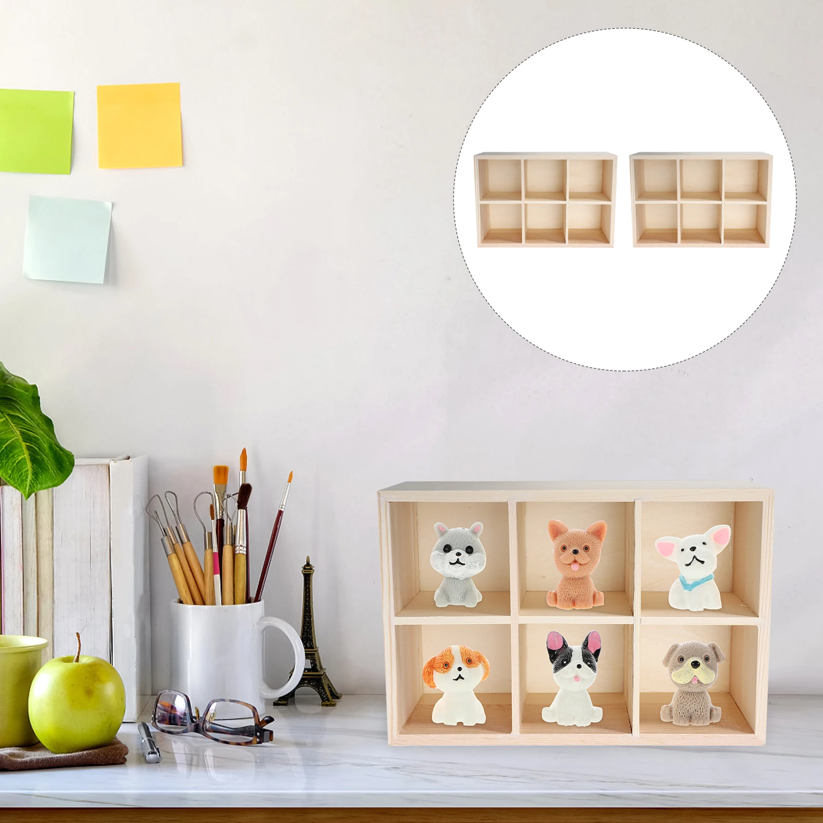 2Pcs Desktop Rack Wooden ganizer 6 Grids Stationery Box Practical Container Home Desktop Box For Home Office Tool Display
2Pcs Desktop Rack Wooden ganizer 6 Grids Stationery Box Practical Container Home Desktop Box For Home Office Tool Display