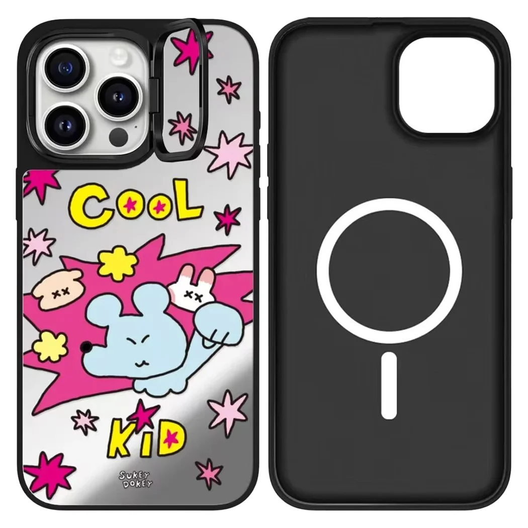 Cool Kid Lens Stand IPhone 12 13 14 15 16 Pro Max Mirror Surface MagSafe Case Cover Shell
Cool Kid Lens Stand IPhone 12 13 14 15 16 Pro Max Mirror Surface MagSafe Case Cover Shell