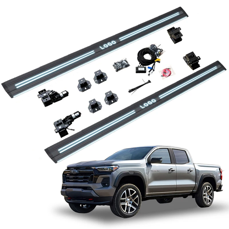 Load-Bearing Electric Power Side Step Running Board Dual Lights for Chevrolet Colorado Crew Cab Pickup Truck 2020-2024
Load-Bearing Electric Power Side Step Running Board Dual Lights for Chevrolet Colorado Crew Cab Pickup Truck 2020-2024