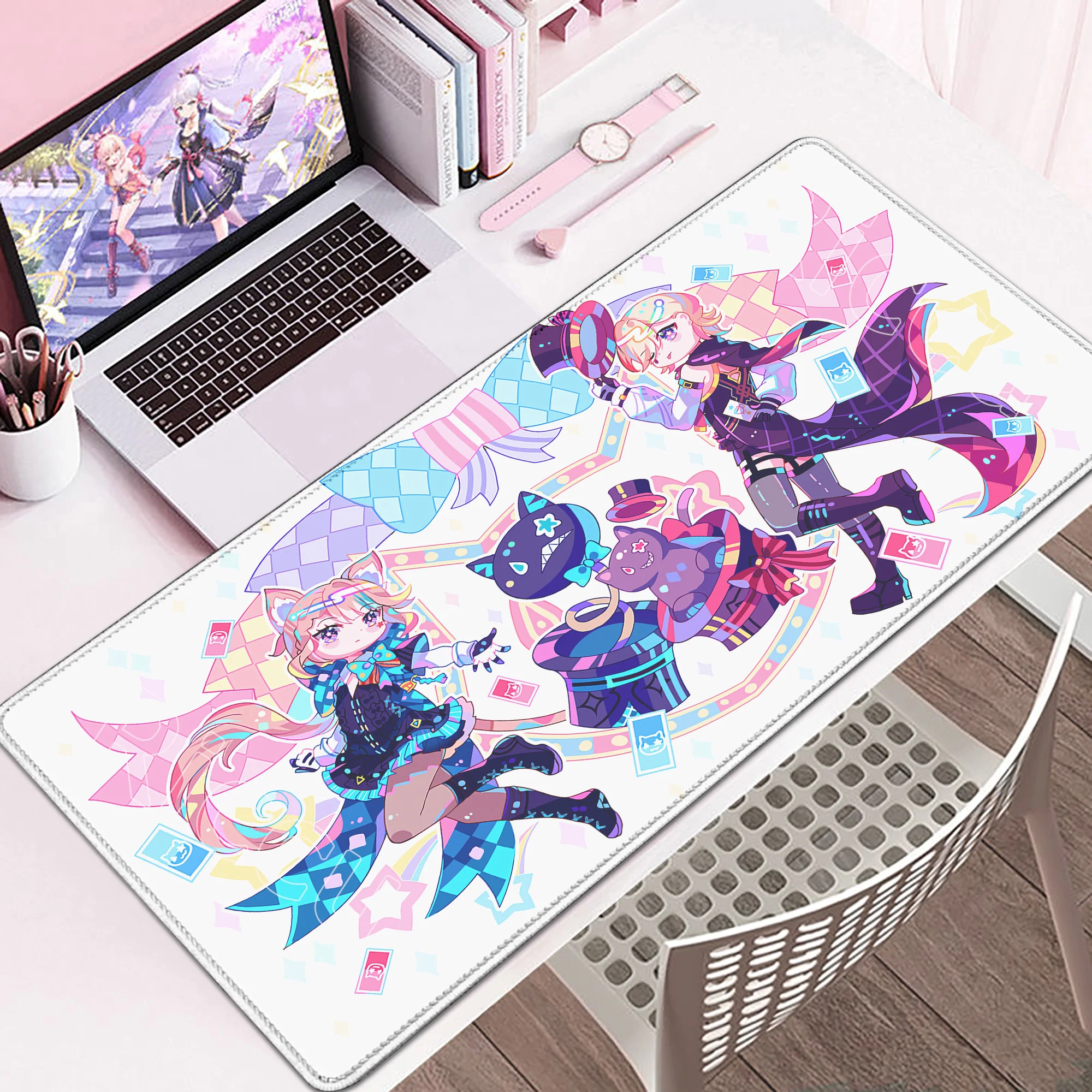 Cute Genshin Impact Lyney Lynette Mouse Pad Gamer Mousepads Laptop PC Gaming Mousepad Keyboard Mat Large Computer Anime Desk Mat
Cute Genshin Impact Lyney Lynette Mouse Pad Gamer Mousepads Laptop PC Gaming Mousepad Keyboard Mat Large Computer Anime Desk Mat