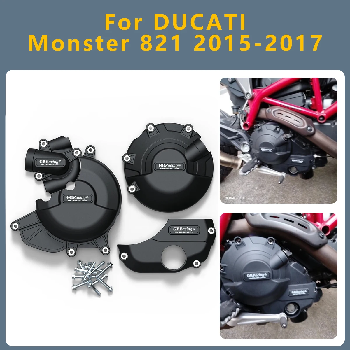 Motorcycle Engine Cover Clutch Cover Protection Set Accessories For DUCATI Monster 821 Monster-821 2017 2016 2015
Motorcycle Engine Cover Clutch Cover Protection Set Accessories For DUCATI Monster 821 Monster-821 2017 2016 2015