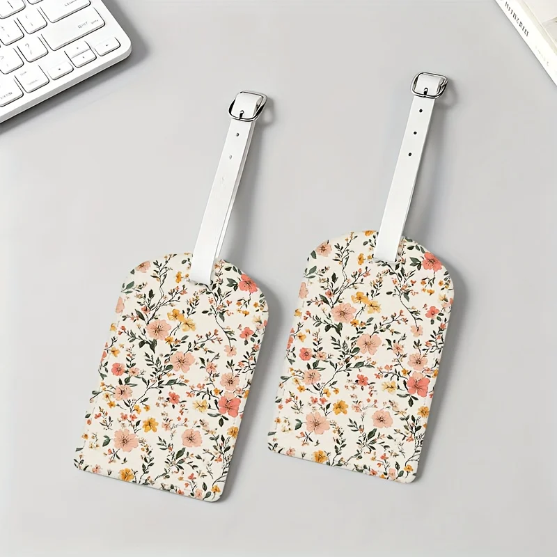 Colorful Pastel Pink Green Floral Luggage Tags Id Tags with Tone Hardware Flower Pattern Travel Airplane Boarding Pass Holder
Colorful Pastel Pink Green Floral Luggage Tags Id Tags with Tone Hardware Flower Pattern Travel Airplane Boarding Pass Holder