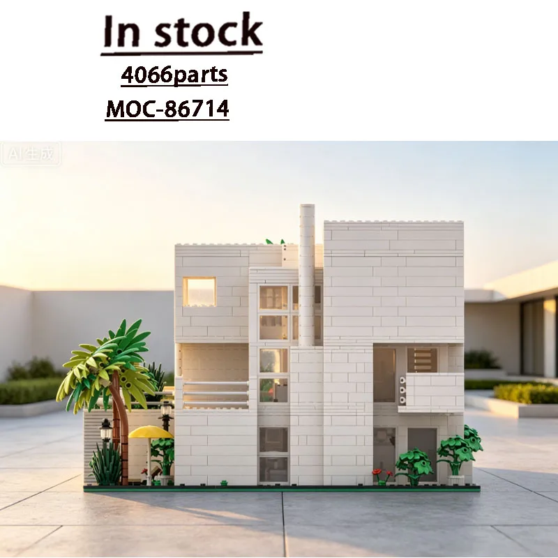 MOC-86714 Giovannitti House of Richard Meier Assembled Splicing Building Block Model 4066 Parts Children's Birthday Toy Gift
MOC-86714 Giovannitti House of Richard Meier Assembled Splicing Building Block Model 4066 Parts Children's Birthday Toy Gift
