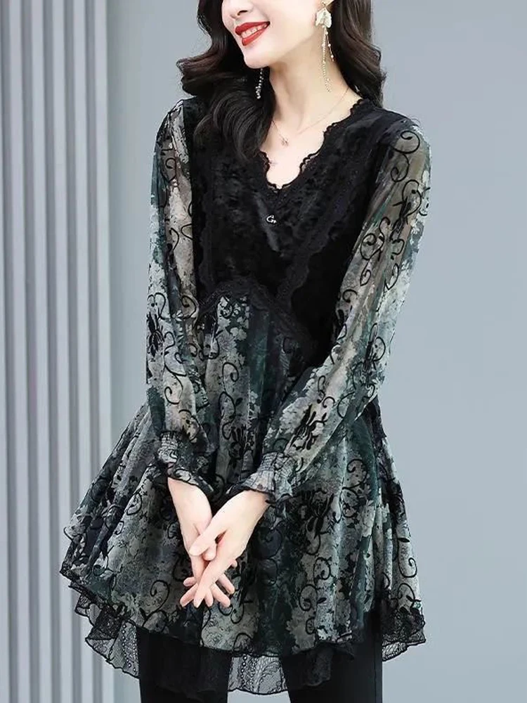 Print Shirt 2025 New Summer Woman Clothing Long Sleeve Blusas Para Mujer Top Casual Loose Chiffon Blouses For Women
Print Shirt 2025 New Summer Woman Clothing Long Sleeve Blusas Para Mujer Top Casual Loose Chiffon Blouses For Women