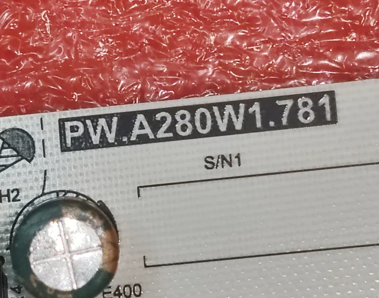 PW.A280W1.781 81T-PWE160-C280002 Large screen LED TV power board, tested, physical photo
PW.A280W1.781 81T-PWE160-C280002 Large screen LED TV power board, tested, physical photo