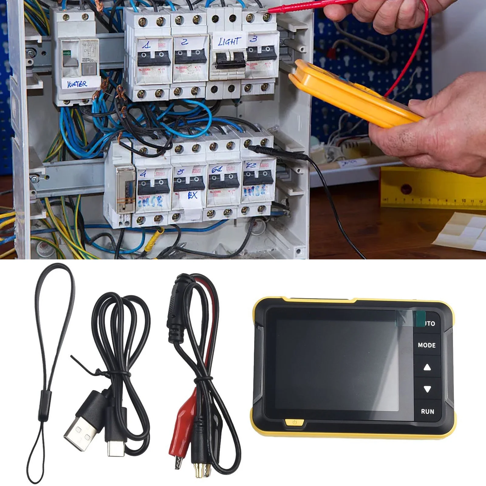 Compact Digital Oscilloscope, DSO 152, Portable and Efficient, 2 5MS/s Sampling Rate, 200kHz Bandwidth, Easy to Read Display
Compact Digital Oscilloscope, DSO 152, Portable and Efficient, 2 5MS/s Sampling Rate, 200kHz Bandwidth, Easy to Read Display