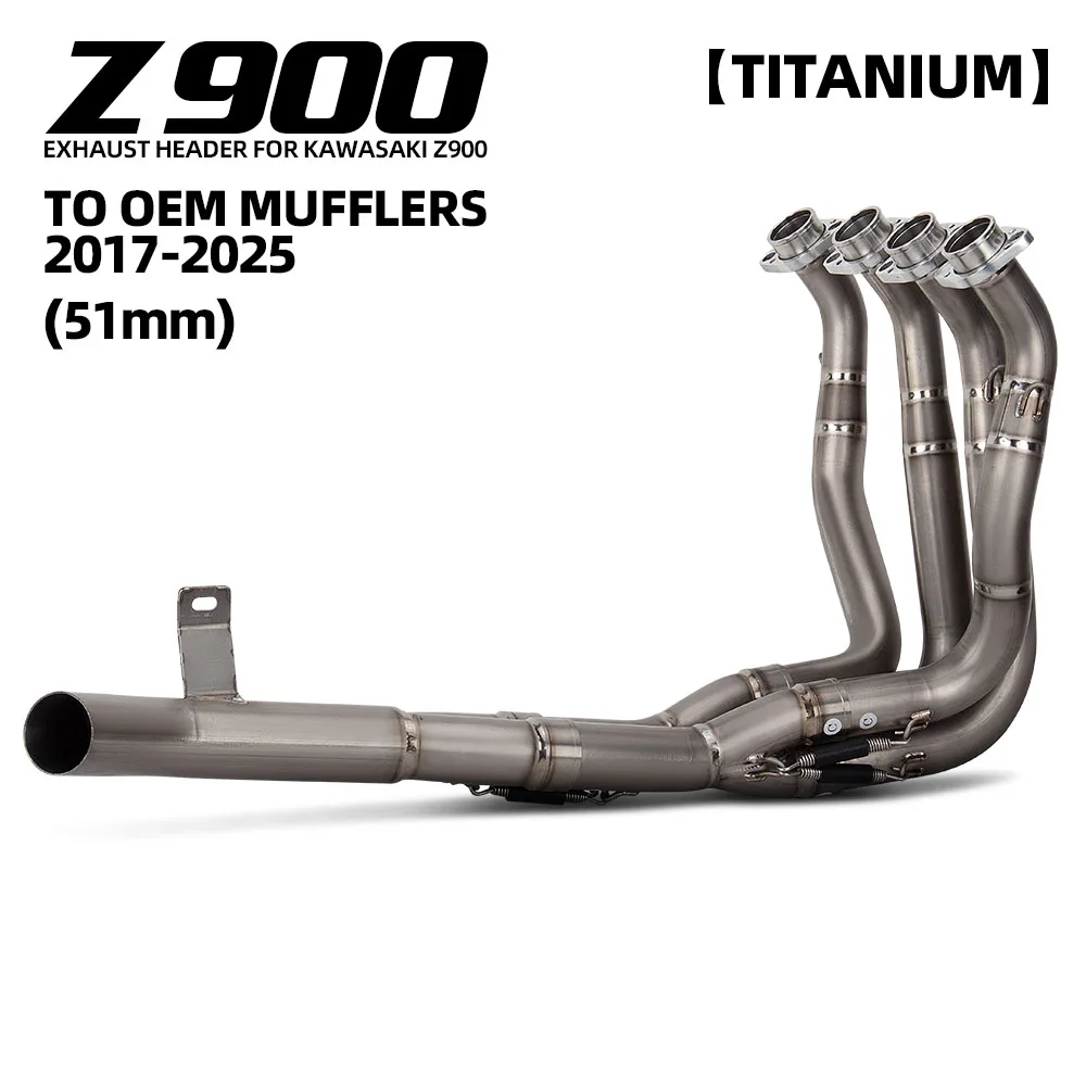 For Kawasaki Z900 17-25 years Motorcycle Exhaust Manifold Full Titanium Escape Front Link Pipe Compatible OE Muffler
For Kawasaki Z900 17-25 years Motorcycle Exhaust Manifold Full Titanium Escape Front Link Pipe Compatible OE Muffler