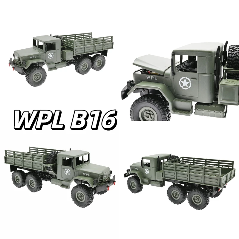 WPL RC Military Truck 1 16 Scale 6WD 2 4G Proportional Control All Terrain Off Road Climbing Crawler Remote Control Vehicle
WPL RC Military Truck 1 16 Scale 6WD 2 4G Proportional Control All Terrain Off Road Climbing Crawler Remote Control Vehicle