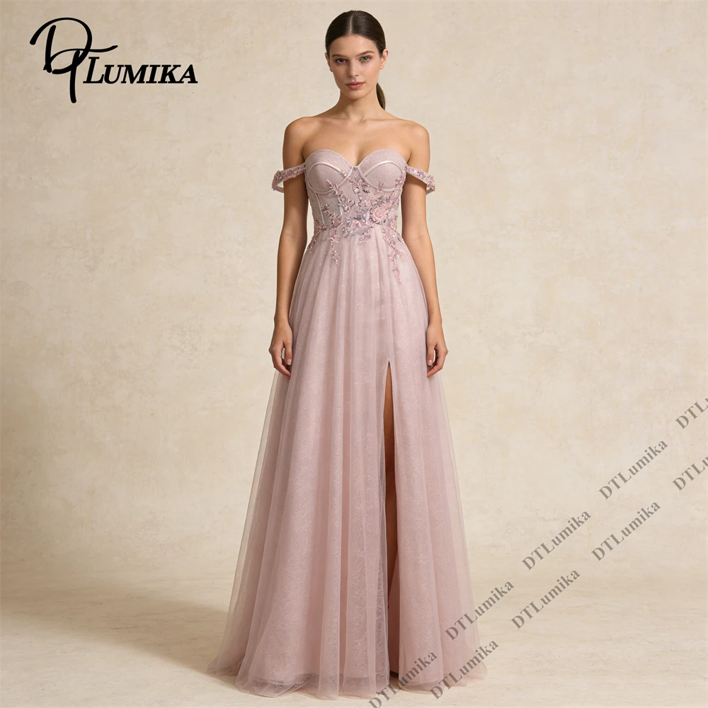 DTLumika Customized Off Shoulder Evening Dresses for Women 2026 Sweetheart Neckline A Line Long Party Prom Dress Maxi Gown
DTLumika Customized Off Shoulder Evening Dresses for Women 2026 Sweetheart Neckline A Line Long Party Prom Dress Maxi Gown