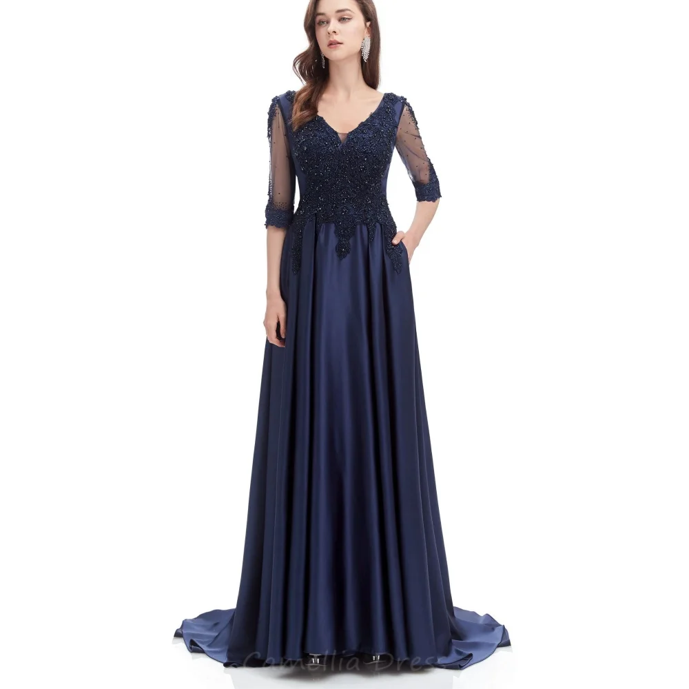 Customized Mother of the Bride Dress Elegant V Neck Formal Dress A Line Wedding Party Gown Sequined vestido invitada boda
Customized Mother of the Bride Dress Elegant V Neck Formal Dress A Line Wedding Party Gown Sequined vestido invitada boda