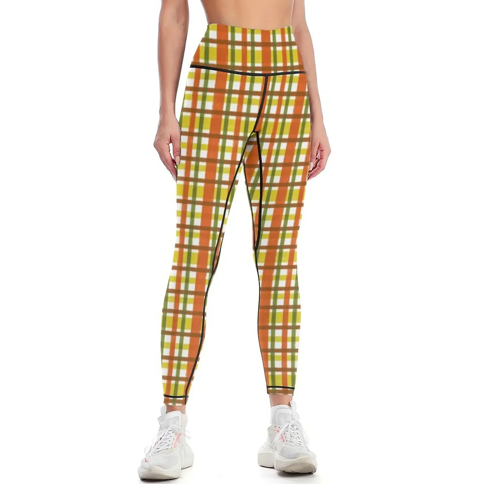 Retro 70s Orange Yellow Plaid Pattern Leggings Fitness's gym clothes Fitness woman push up fitness Golf wear Womens Leggings
Retro 70s Orange Yellow Plaid Pattern Leggings Fitness's gym clothes Fitness woman push up fitness Golf wear Womens Leggings