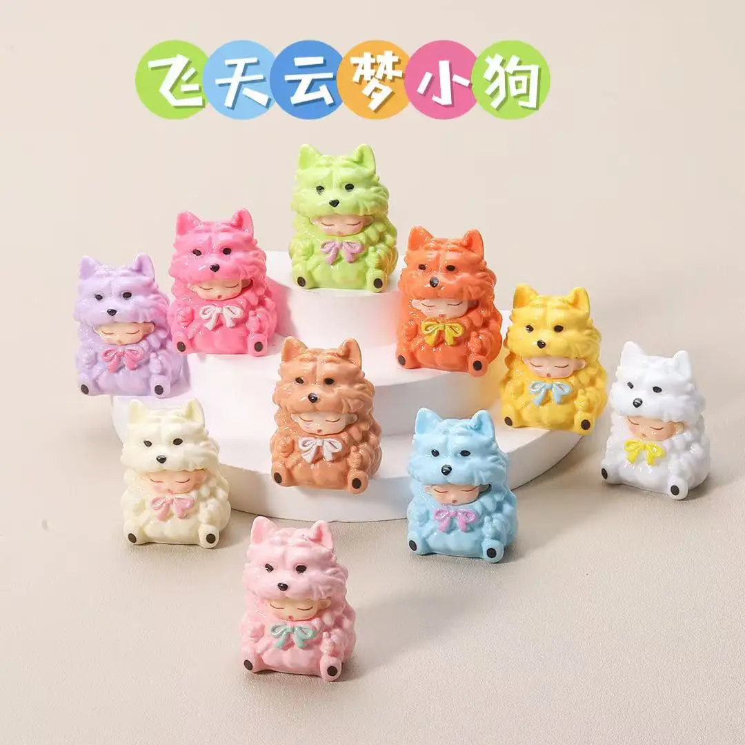 10 PCS Solid Colour Cloud Dream Puppy Doll Mini Figure Tabletop Cute Cartoon Decorative Ornament Resin Accessories
10 PCS Solid Colour Cloud Dream Puppy Doll Mini Figure Tabletop Cute Cartoon Decorative Ornament Resin Accessories