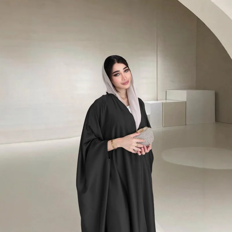 2025New Djellaba Muslim Coat Fashion Soft Light Forging Batwing Sleeve Robe Women's Clothing
2025New Djellaba Muslim Coat Fashion Soft Light Forging Batwing Sleeve Robe Women's Clothing
