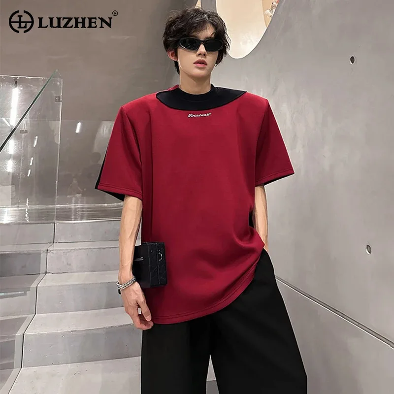 LUZHEN Original Personalized Color Contrast Design Short Sleeve T-shirts 2025 Summer Handsome Shoulder Pad Casual Tops JY1473
LUZHEN Original Personalized Color Contrast Design Short Sleeve T-shirts 2025 Summer Handsome Shoulder Pad Casual Tops JY1473