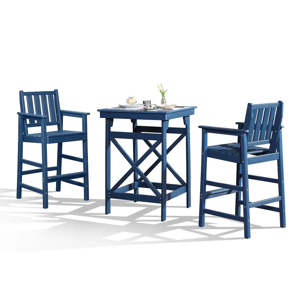Adirondack Chairs and Table Set, HDPE Outdoor Bar Sets, All Weather Outdoor Bar Stools Set, HDPE Adirondack Bar Height Chairs a
Adirondack Chairs and Table Set, HDPE Outdoor Bar Sets, All Weather Outdoor Bar Stools Set, HDPE Adirondack Bar Height Chairs a