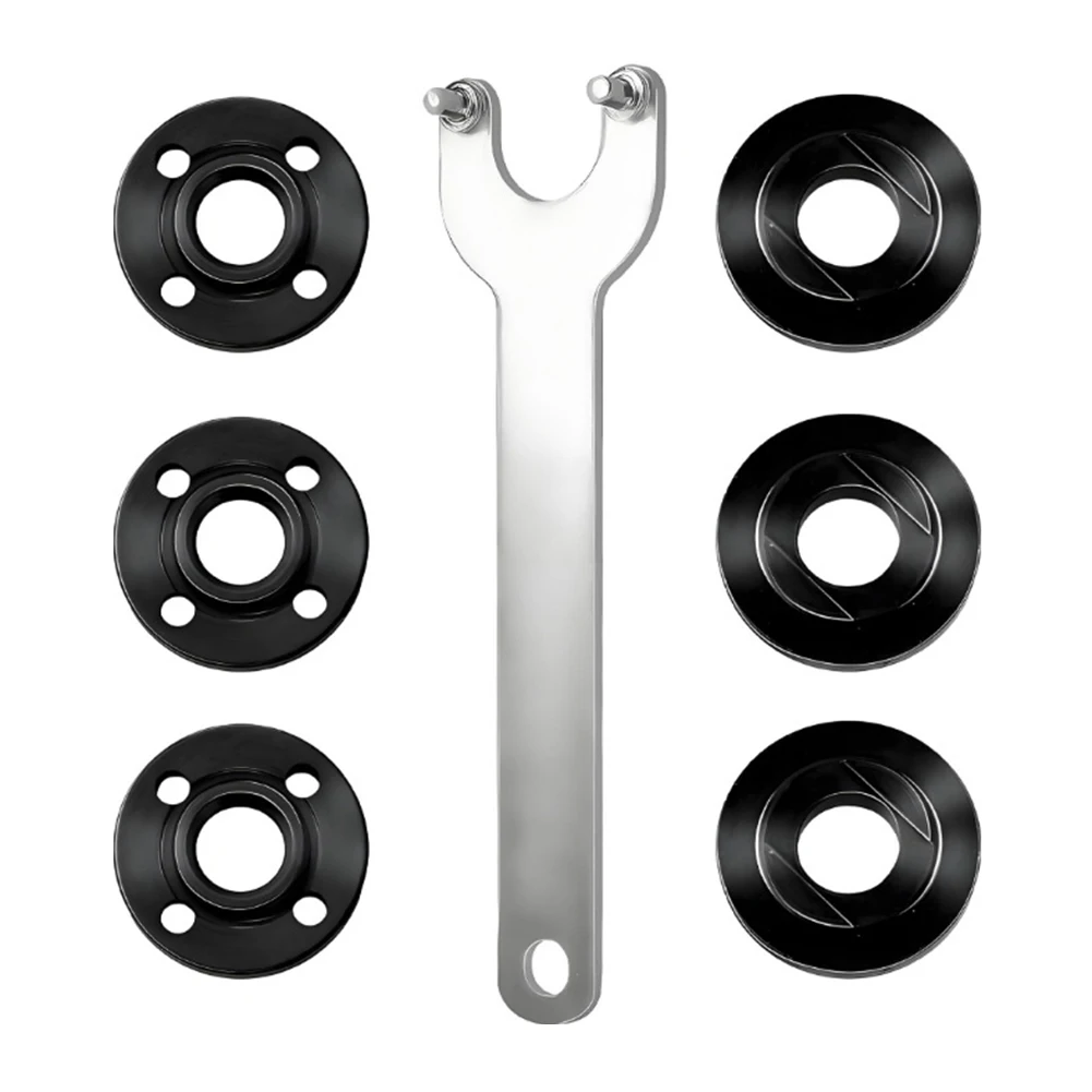 Ключ для прижимной плиты угловой шлифовальной машины 5/8/11 с набором из 7 предметов, включая внутренние и внешние гайки для надежной фиксации при шлифовальных работах
Ключ для прижимной плиты угловой шлифовальной машины 5/8/11 с набором из 7 предметов, включая внутренние и внешние гайки для надежной фиксации при шлифовальных работах