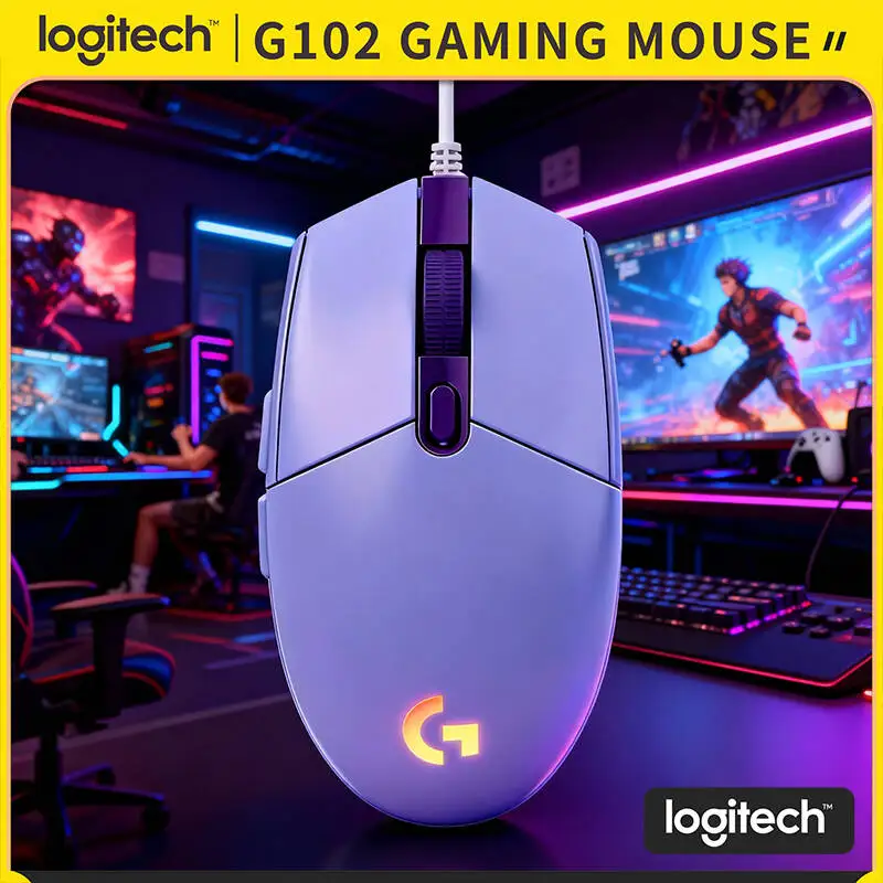 Игровая мышь Logitech G102, регулируемая 8000 точек на дюйм, RGB LIGHTSYNC, 20 м щелчков, 6 клавиш для конкурентных ПК/Mac геймеров
Игровая мышь Logitech G102, регулируемая 8000 точек на дюйм, RGB LIGHTSYNC, 20 м щелчков, 6 клавиш для конкурентных ПК/Mac геймеров