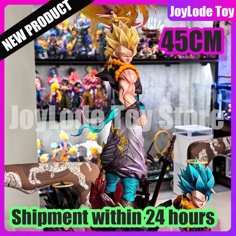 IN STOCK JT Statue 45cm/17.72inch Dragon Ball Z Gogeta Figure 3 Heads Replace Super Saiyan anime Figure Collection Model Toys
IN STOCK JT Statue 45cm/17.72inch Dragon Ball Z Gogeta Figure 3 Heads Replace Super Saiyan anime Figure Collection Model Toys