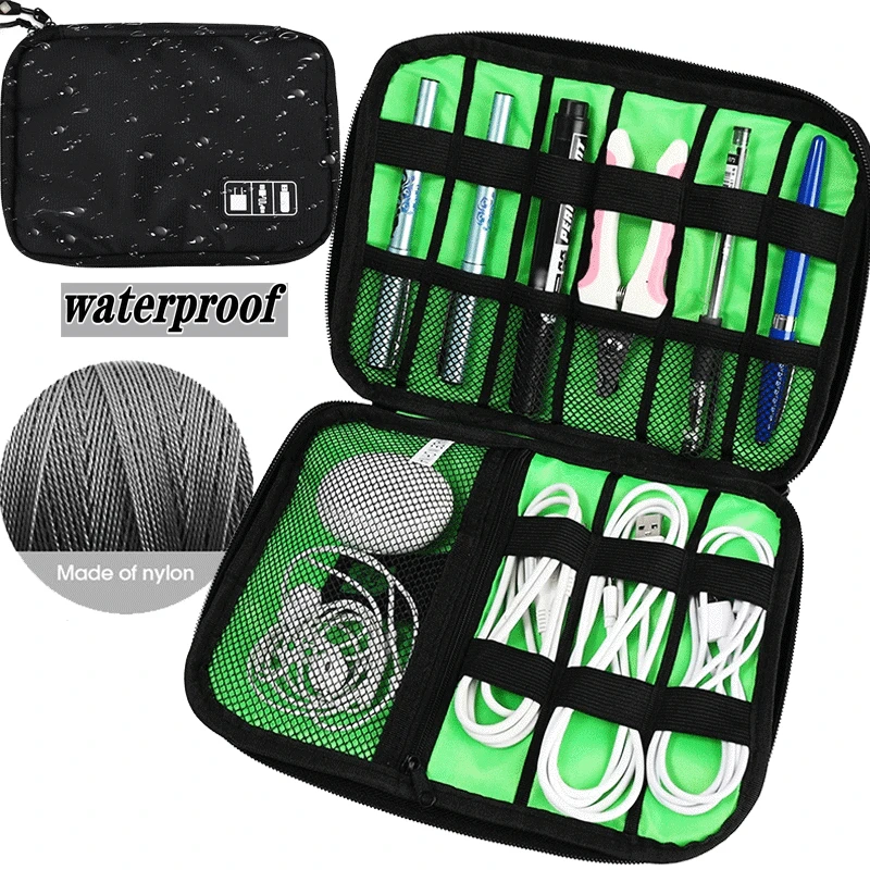Cable Organizer Storage Bag System Kit Case USB Data Cable Earphone Wire Pen Power Bank SD Card Digital Gadget Device Travel Bag
Cable Organizer Storage Bag System Kit Case USB Data Cable Earphone Wire Pen Power Bank SD Card Digital Gadget Device Travel Bag