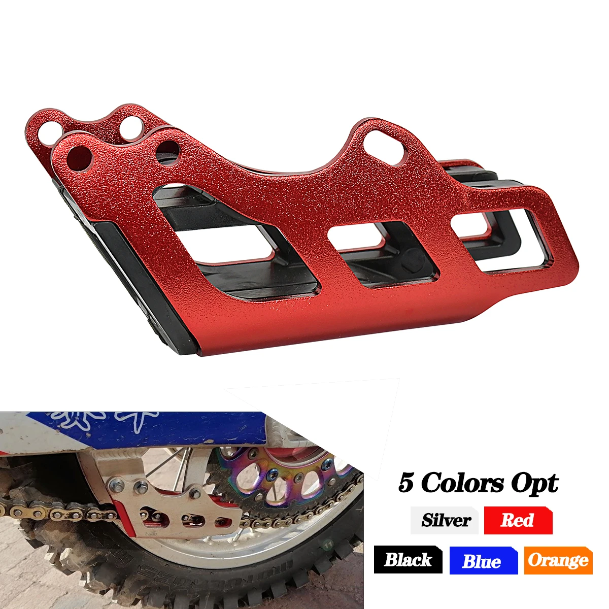 Motorcycle CNC Chain Guide Guard For Honda CRF 125R 250R 450R 250X 450X 250RX 450RX BOSUR BSE M KAYO T4 T6 Universal Parts
Motorcycle CNC Chain Guide Guard For Honda CRF 125R 250R 450R 250X 450X 250RX 450RX BOSUR BSE M KAYO T4 T6 Universal Parts