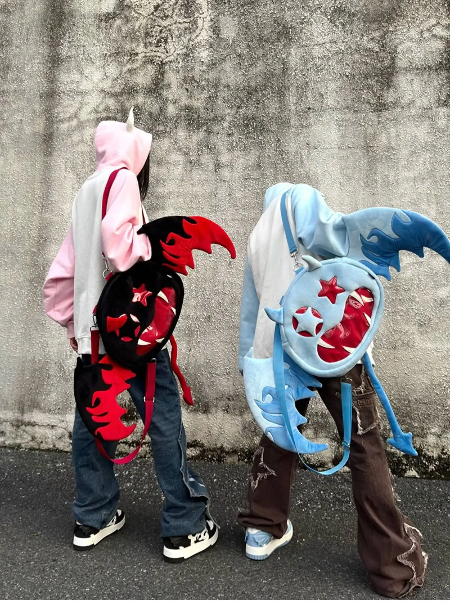 Cute ghost little devil plush backpack daily student street headache bag personalized abby backpack
Cute ghost little devil plush backpack daily student street headache bag personalized abby backpack