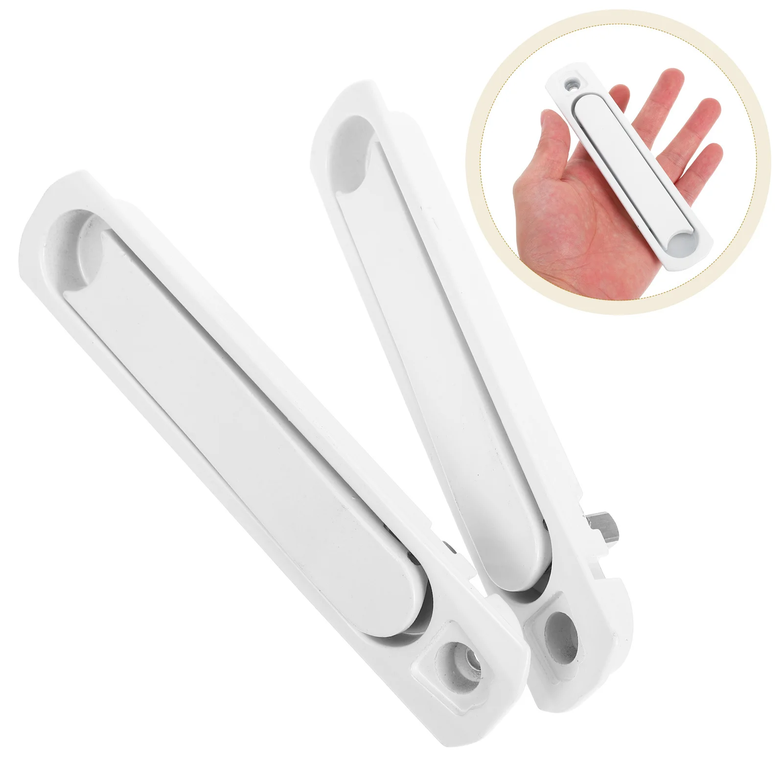 2Pcs Door Lock - Hidden Sliding Window Handle Replacement Zinc Alloy Modern Design for Glass Panels Smooth
2Pcs Door Lock - Hidden Sliding Window Handle Replacement Zinc Alloy Modern Design for Glass Panels Smooth