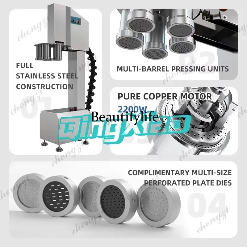K182 Commercial Electric Hydraulic HeLao Noodle Machine Stainless Steel Ramen Cold Noodle Potato Noodle Extruder For Restaurant
K182 Commercial Electric Hydraulic HeLao Noodle Machine Stainless Steel Ramen Cold Noodle Potato Noodle Extruder For Restaurant