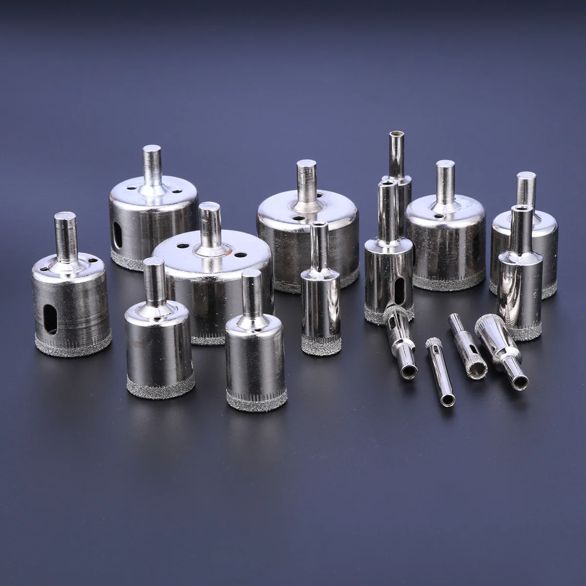 Diamond Drill Bits Set for Glass Tile Ceramic Marble Granite Drilling Hole Durable Alloy Tips High Performance Drill 
Diamond Drill Bits Set for Glass Tile Ceramic Marble Granite Drilling Hole Durable Alloy Tips High Performance Drill