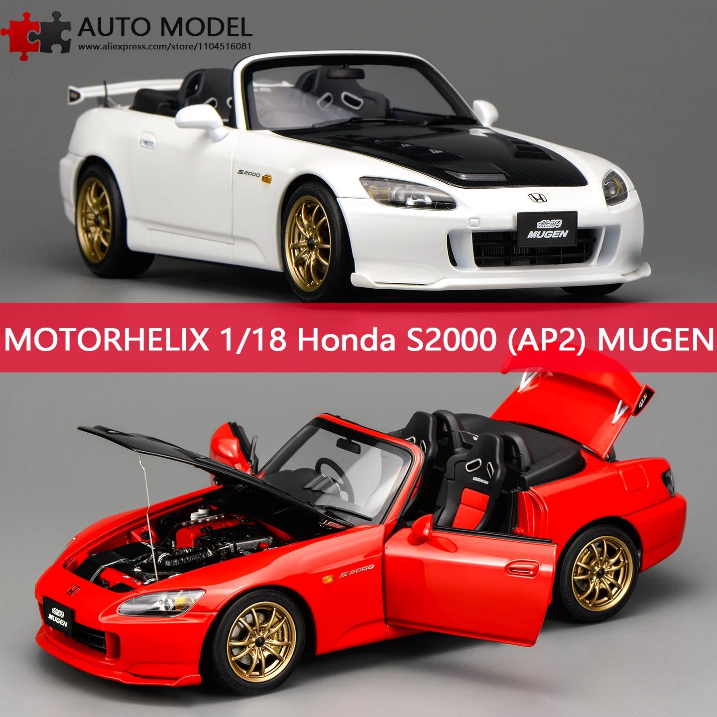 Motorhelix Mh 1:18 Scale Cars Honda S2000 Type S Exchange the Top Metal Miniature Cars Die Cast Model Cars Collection Cars Toy
Motorhelix Mh 1:18 Scale Cars Honda S2000 Type S Exchange the Top Metal Miniature Cars Die Cast Model Cars Collection Cars Toy