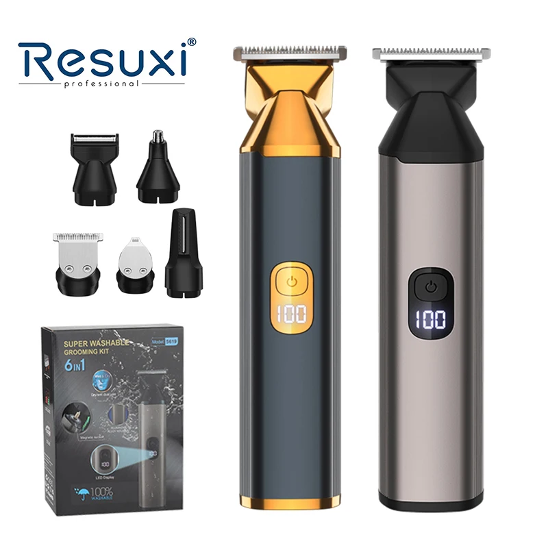 Resuxi 5619 Беспроводная перезаряжаемая машинка для стрижки волос Электрический триммер для волос Триммер для бороды и тела для мужчин
Resuxi 5619 Беспроводная перезаряжаемая машинка для стрижки волос Электрический триммер для волос Триммер для бороды и тела для мужчин