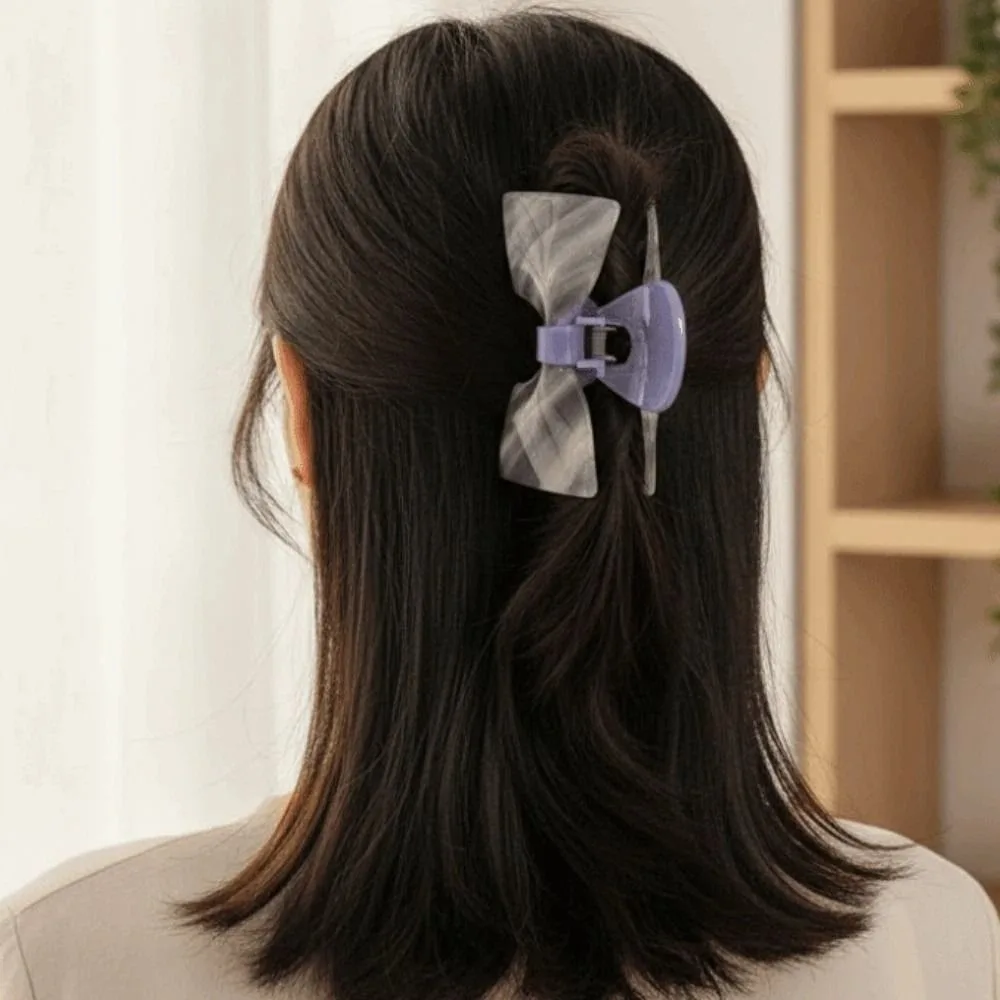 Waterproof Bownot Shark Clip Korean Style Sweet Acetic Acid Hair Claw 8.5 CM Versatile Contrasting Colors Bow Hairgrips Girls
Waterproof Bownot Shark Clip Korean Style Sweet Acetic Acid Hair Claw 8.5 CM Versatile Contrasting Colors Bow Hairgrips Girls
