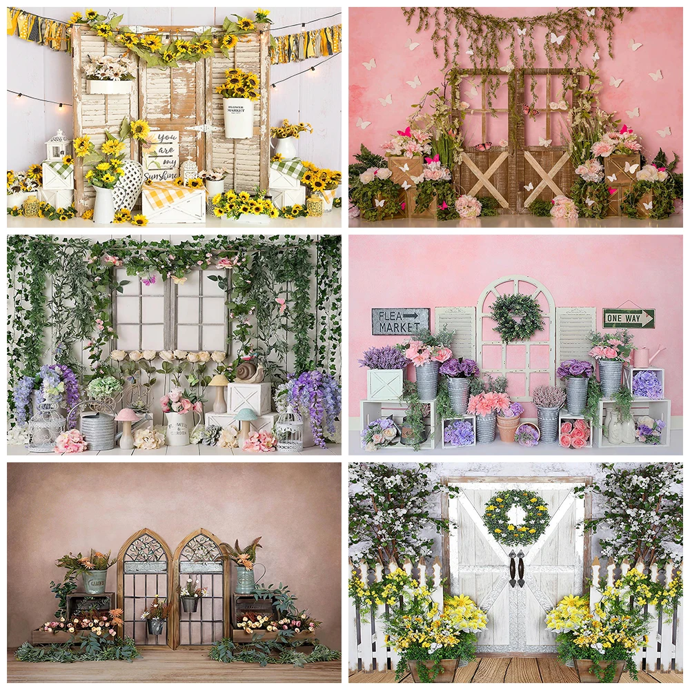 Spring Floral Photography Background Wooden Door Decoration Cake Smash Baby Shower Photo Backdrop Kids Birthday Party Banner
Spring Floral Photography Background Wooden Door Decoration Cake Smash Baby Shower Photo Backdrop Kids Birthday Party Banner