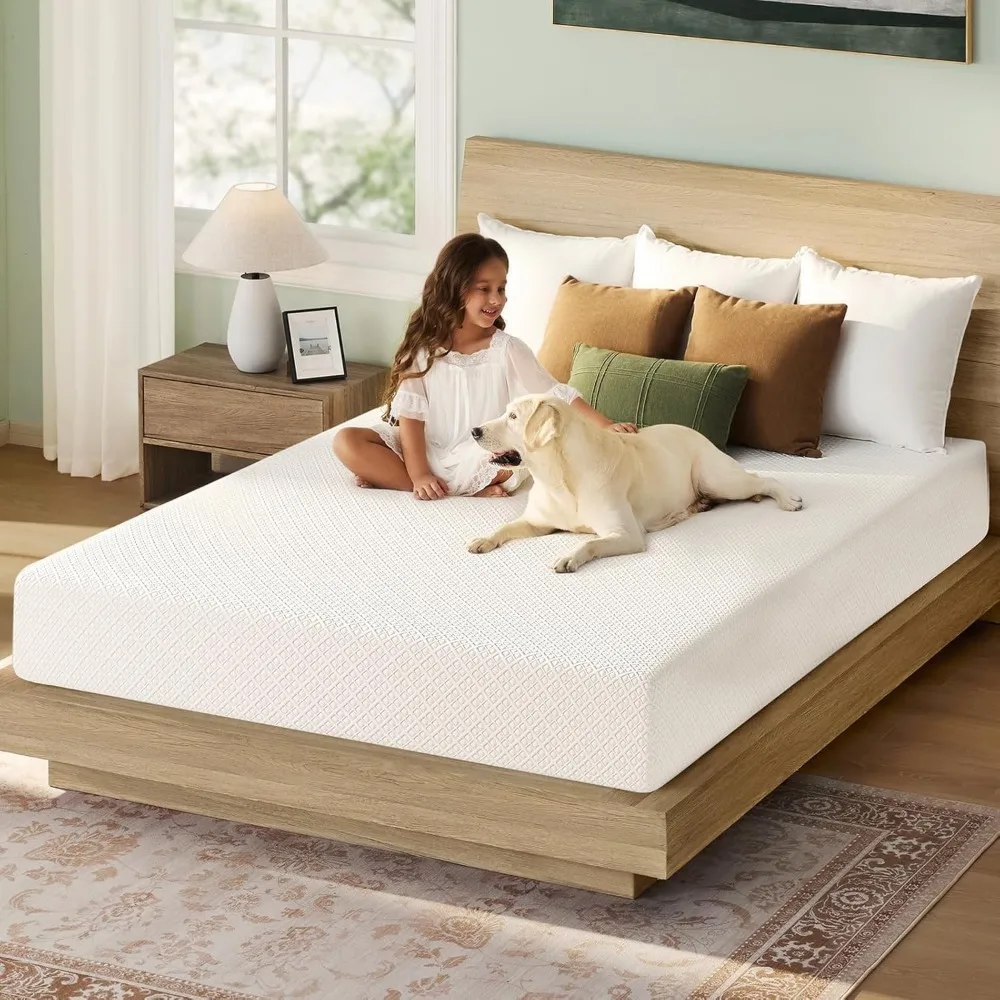 Queen Size Mattress, 10 Inch Gel Memory Foam Mattress in a Box, Fiberglass Free, Breathable for Cooler Sleep Supportive & Press
Queen Size Mattress, 10 Inch Gel Memory Foam Mattress in a Box, Fiberglass Free, Breathable for Cooler Sleep Supportive & Press