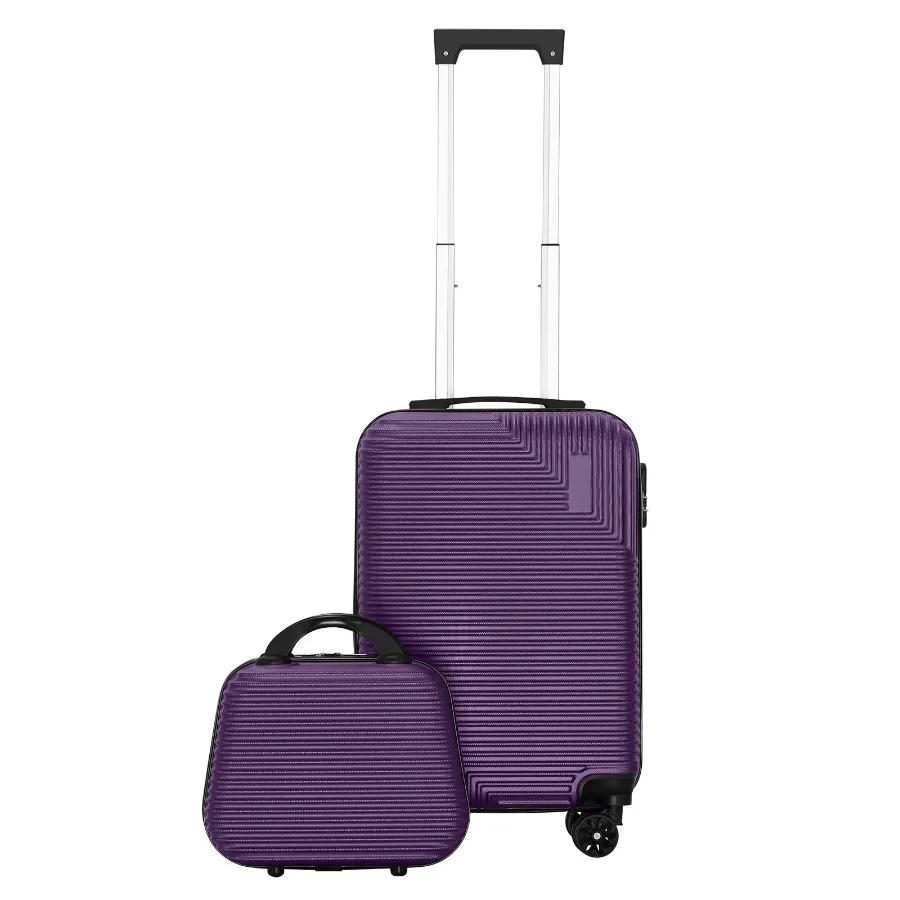 Diagonal Stripe Luggage ABS 2-Piece Set 14"+20" Purple
Diagonal Stripe Luggage ABS 2-Piece Set 14"+20" Purple
