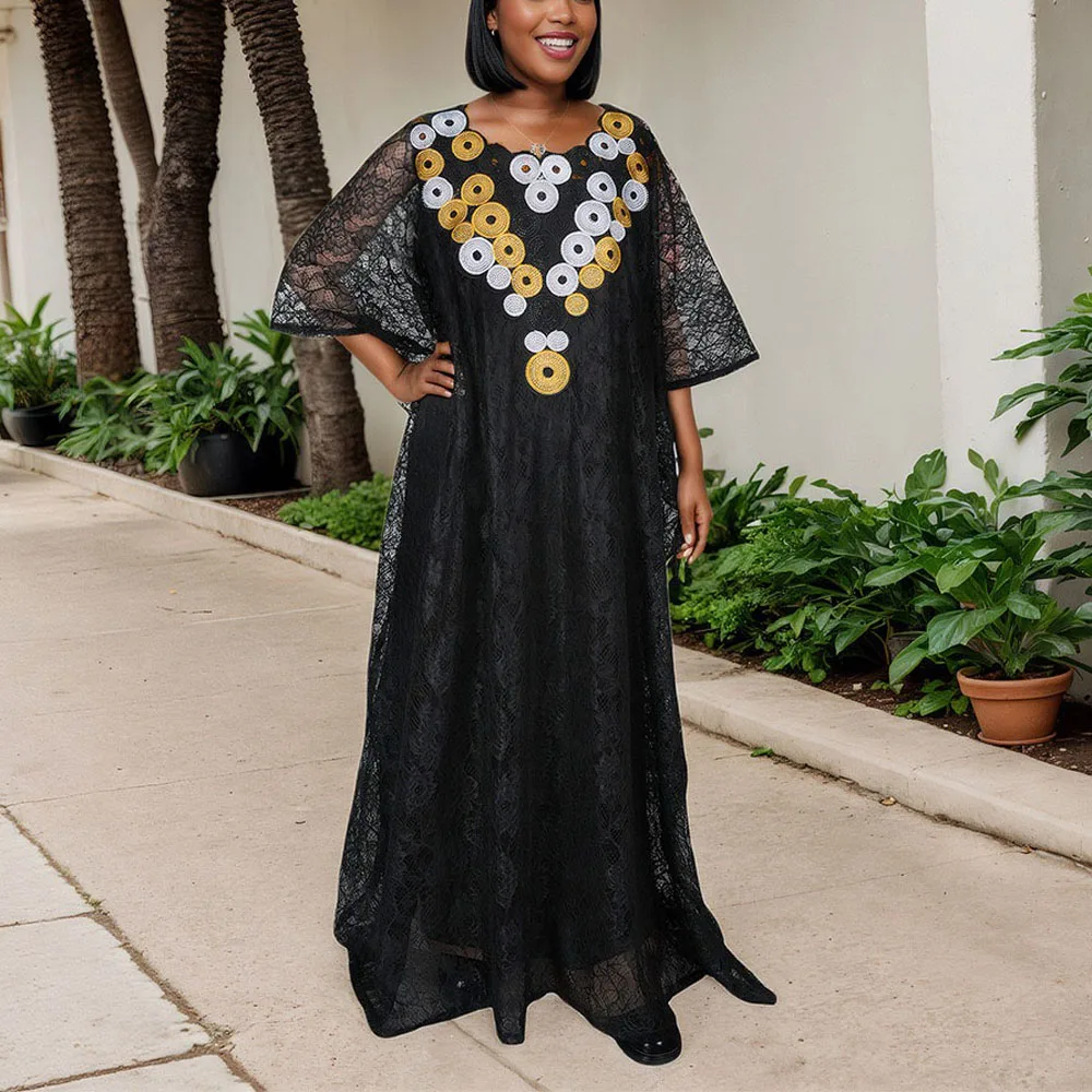 Elegant Muslim Dresses for Woman 2025 New Fashion Boubou Abayas Robe Dashiki Ankara Lace Outfits Evening Gown Kaftan Maxi Dress
Elegant Muslim Dresses for Woman 2025 New Fashion Boubou Abayas Robe Dashiki Ankara Lace Outfits Evening Gown Kaftan Maxi Dress