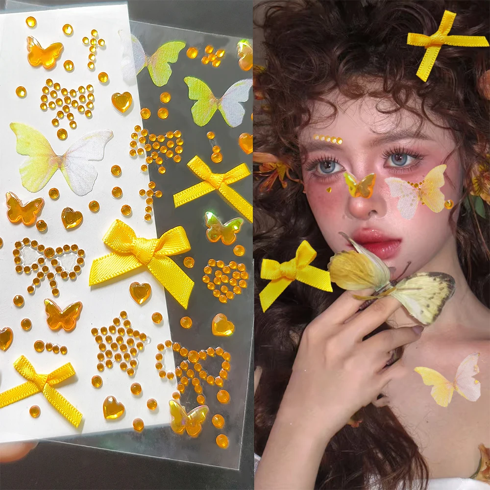 Body Brow Makeup Facial Rhinestone Sticker Crystal Tattoo 3D Butterfly Decor Self Adhesive Paster Colorful Tags Stickers Decor
Body Brow Makeup Facial Rhinestone Sticker Crystal Tattoo 3D Butterfly Decor Self Adhesive Paster Colorful Tags Stickers Decor