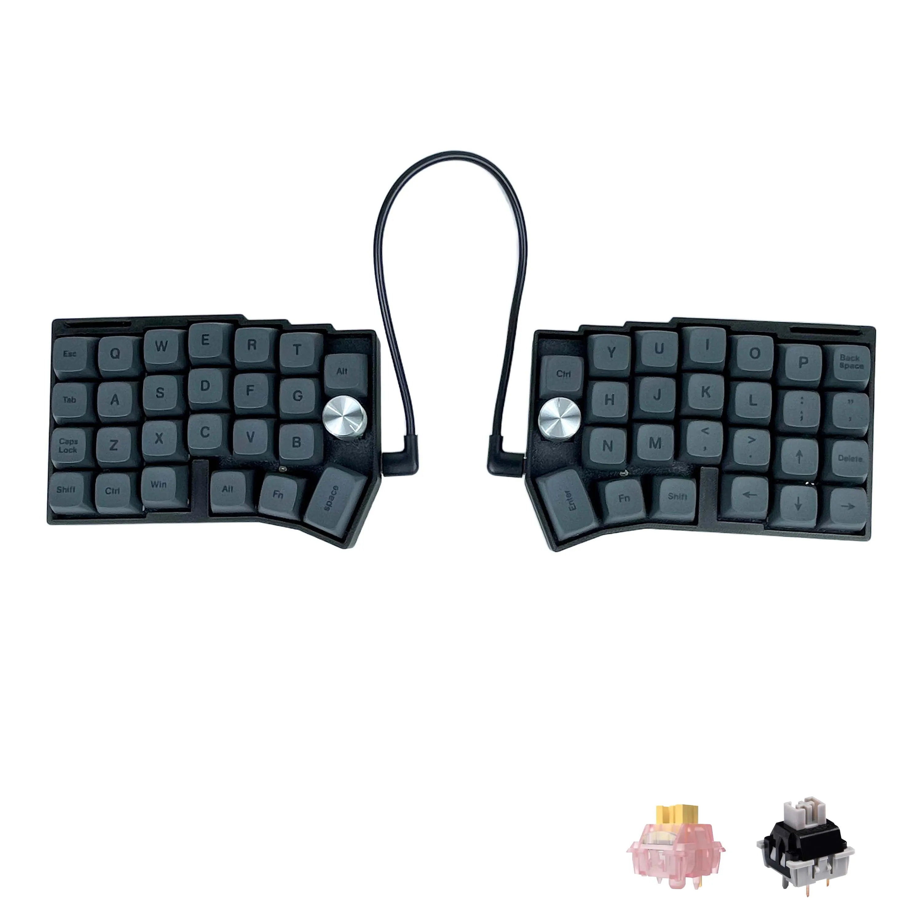 Механическая клавиатура 50% с проводным подключением, с возможностью горячей замены, RGB-подсветкой, регулятором и программируемыми кнопками
Механическая клавиатура 50% с проводным подключением, с возможностью горячей замены, RGB-подсветкой, регулятором и программируемыми кнопками