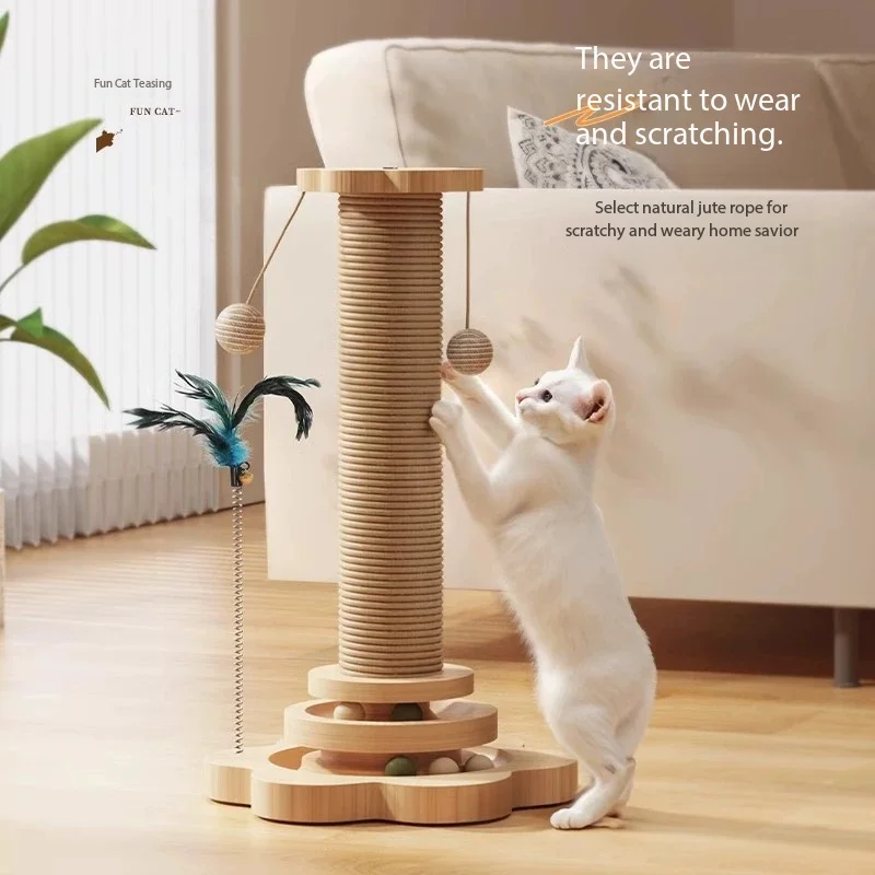 Cat scratching pad durable non-shedding cat claw post, kitten toy cat toy stick boredom-relieving cat climbing frame, all in one
Cat scratching pad durable non-shedding cat claw post, kitten toy cat toy stick boredom-relieving cat climbing frame, all in one