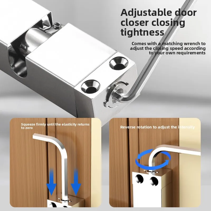 Stainless Steel Hydraulic Sliding Door Closer - Thickened Silent Buffer Automatic Rebound Device
Stainless Steel Hydraulic Sliding Door Closer - Thickened Silent Buffer Automatic Rebound Device