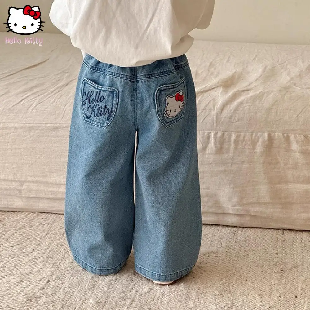 Sanrios Hello Kitty Girls Jeans Sweatpants Wide Leg Pants Autumn New Kids Clothes Child Pants Leisure Trousers Kawaii Cartoon
Sanrios Hello Kitty Girls Jeans Sweatpants Wide Leg Pants Autumn New Kids Clothes Child Pants Leisure Trousers Kawaii Cartoon