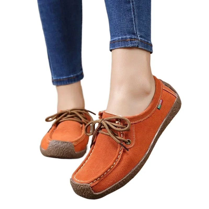 Lace Up Moccasins Ladies Fashion Loafers Plus Size 35-42 New Arrival Women Casual Shoes 2026 Suede Leather Flats Sneakers
Lace Up Moccasins Ladies Fashion Loafers Plus Size 35-42 New Arrival Women Casual Shoes 2026 Suede Leather Flats Sneakers